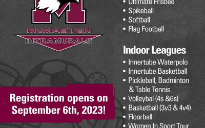 McMaster Intramural Sports 2023-24 Sport Calendar is here!